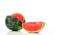 Sliced watermelon isolated on white background Royalty Free Stock Photo