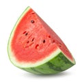 Sliced of watermelon isolated over white background Royalty Free Stock Photo