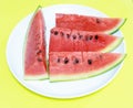 Sliced watermelon