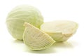 White cabbage on white Royalty Free Stock Photo