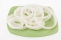 Sliced white onion