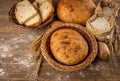 Sliced and whole sourdough bread