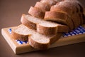 Sliced whole wheat bread Royalty Free Stock Photo