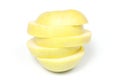 Sliced yellow apple Royalty Free Stock Photo