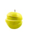 Sliced yellow apple Royalty Free Stock Photo