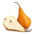 Sliced yellow pear Royalty Free Stock Photo