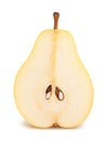 sliced yellow pear Royalty Free Stock Photo