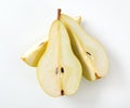 Sliced yellow pear