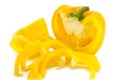 Sliced yellow pepper