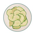 sliced zucchini icon
