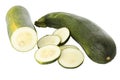 Sliced zucchinis or courgettes Royalty Free Stock Photo