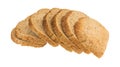 Slices of all natural wheat bread Royalty Free Stock Photo