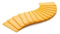 Produced American cheese known for its mild flavor and creamy consistenc Royalty Free Stock Photo