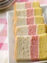 Slices Of Angel Cake On Plate Royalty Free Stock Photo