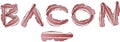 Slices of bacon font
