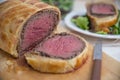 Slices of Beef Wellington Royalty Free Stock Photo