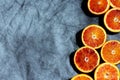 Slices of bloody oranges