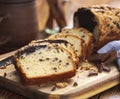 Slices of Chocolate Marble Loaf Cake