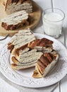 Slices of cinnamon bread