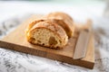 Slices of crispy ciabatta bread Royalty Free Stock Photo