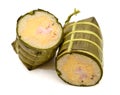 Cylindrical glutinous rice cakes Royalty Free Stock Photo