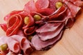 Slices of Delicatessen Royalty Free Stock Photo