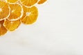 Slices of dry sweet tasty oranges Royalty Free Stock Photo