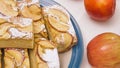 Slices of fresh baked Apple pie close up Royalty Free Stock Photo