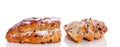 Slices Fresh currant bread Royalty Free Stock Photo