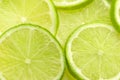 slices of fresh lime