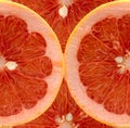 Slices of grapefruit