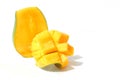 The slices of harum manis mango Royalty Free Stock Photo