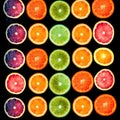 Slices of lemon, lime, orange and grapefruit . Royalty Free Stock Photo