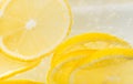 Slices of lemon in water Royalty Free Stock Photo