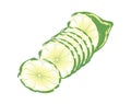 Slices of limes