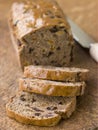 Slices from a Loaf of Bara Brith Royalty Free Stock Photo