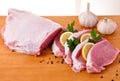 Slices of the loin Royalty Free Stock Photo