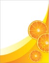 Slices of orange card