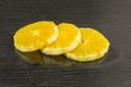 Slices of orange without peel.