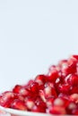 Slices of pomegranate close-up