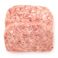 Slices of pork luncheon meat Royalty Free Stock Photo
