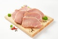 Slices of pork tenderloin Royalty Free Stock Photo