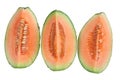 Slices of Rock Melon Royalty Free Stock Photo