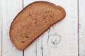 Slices of rye bread on a table Royalty Free Stock Photo