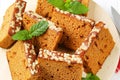 Slices of spice cake Royalty Free Stock Photo