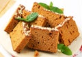 Slices of spice cake Royalty Free Stock Photo