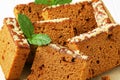 Slices of spice cake Royalty Free Stock Photo