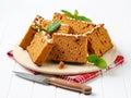 Slices of spice cake Royalty Free Stock Photo