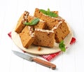 Slices of spice cake Royalty Free Stock Photo
