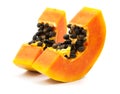 slices of sweet papaya